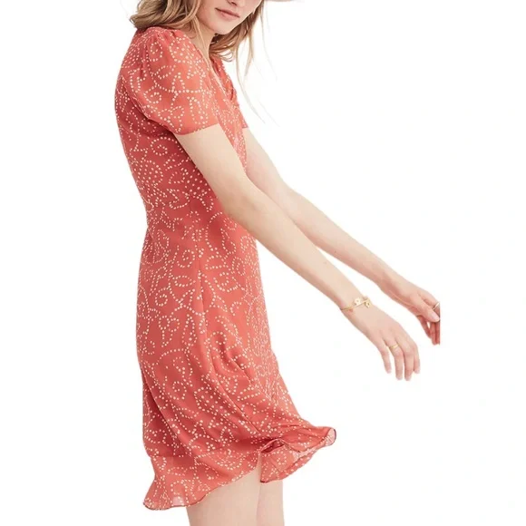 Madewell Posy Ruffle Dress in Twisted Vines Sz 2 - Picture 3 of 15